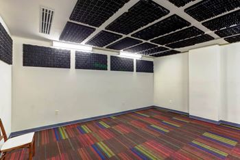 Media and music sound studio